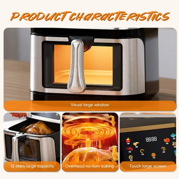 FRITEUSE A AIR ( Airfryer ) sliver criest 10.5 L