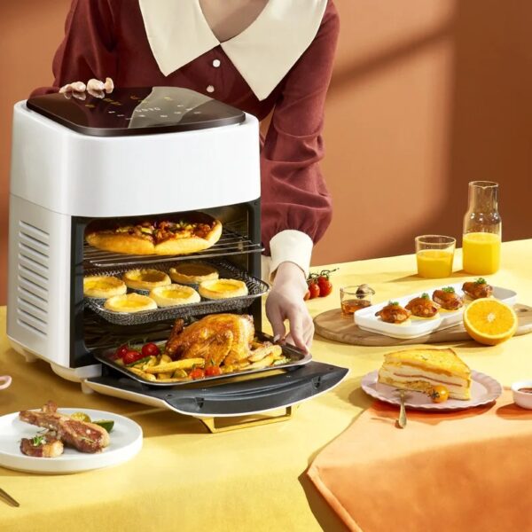 Friteuse à air numérique 15L en acier inoxydable