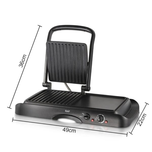 Appareil à steak 2 en 1, grill à hamburgers et grill à steak