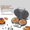 Gaufrier électrique domestique 1200w à deux plaques