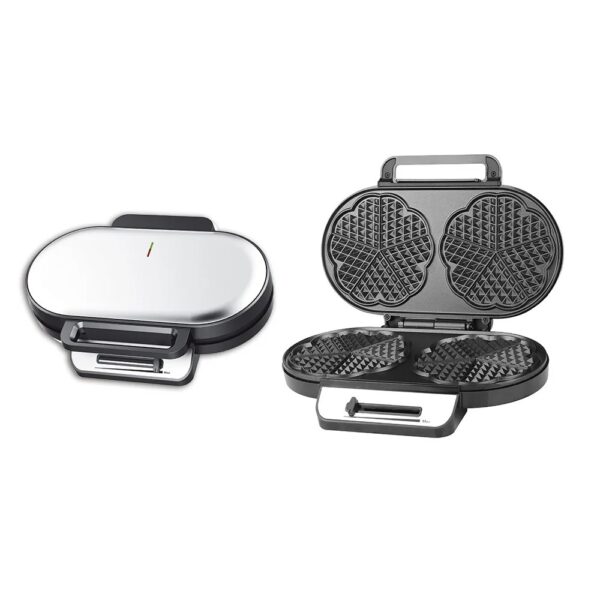 Gaufrier électrique domestique 1200w à deux plaques